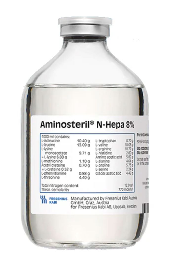 Aminosteril N-Hepa 8% Frasco 500Ml Con 1 (Aminoacidos)