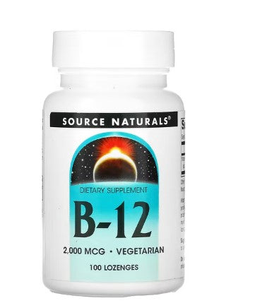 B-12 2000Mcg Con 100 Source Naturals Tabletas