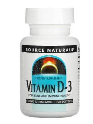 Vitamina D3 10000Unid Con 120 Source Naturals Capsulas - WeCare Pharma
