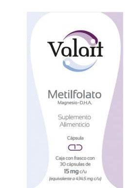 Valait 15Mg Con 30 Capsulas (Metilfolato) - WeCare Pharma
