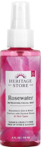 Heritage Store Agua De Rosas Spray Efecto Bruma 118Ml