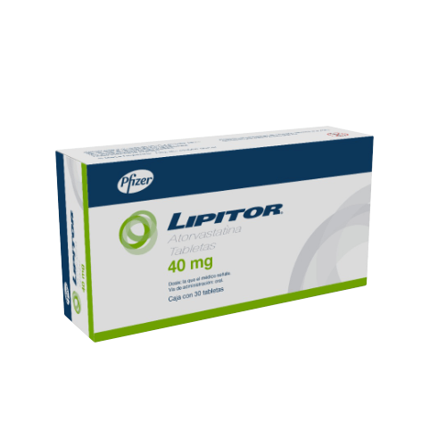 Lipitor 40Mg Con 30 Tabletas (Atorvastatina)