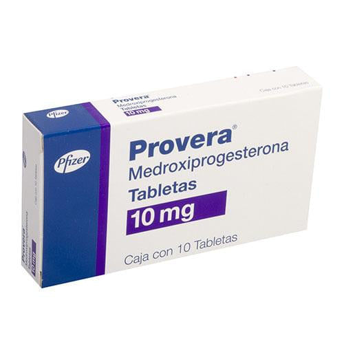 Provera 10Mg Con 10 Tabletas (Medroxiprogesterona)