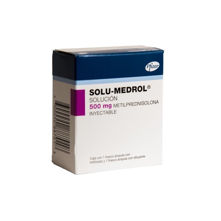 Solu-Medrol Frasco 500Mg Con 1 Ampulas (Metilprednisolona)