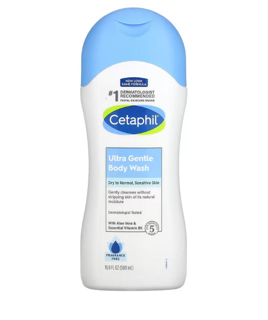 Cetaphil Ultrasuave Jabón Líquido Para Cuerpo Sin Fragancia 500Ml