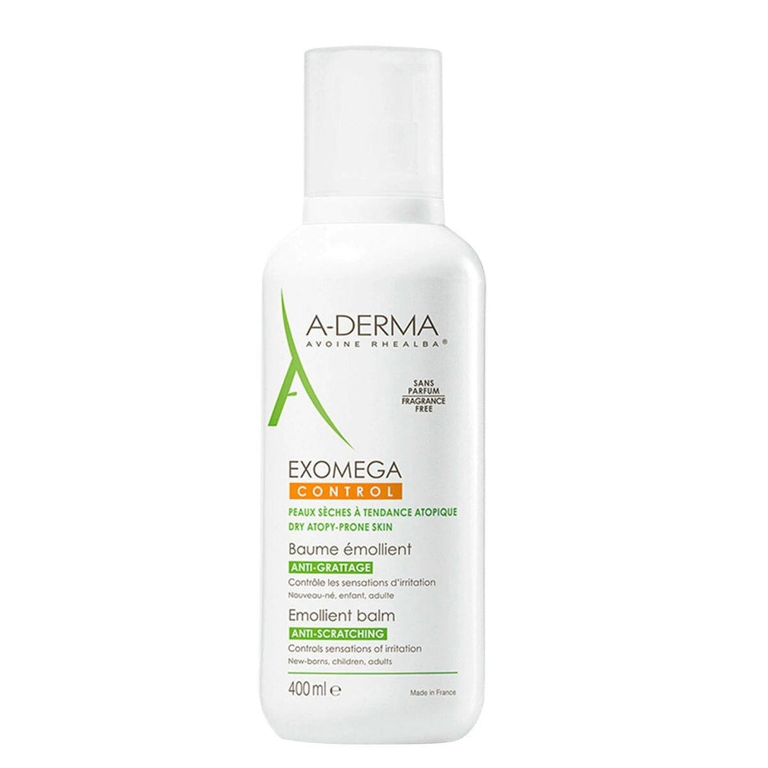 A-Derma Exomega Bálsamo Emoliente Corporal Piel Atópica Control 400Ml