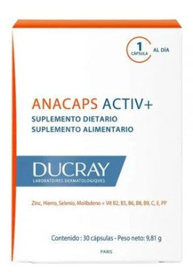 Ducray Anacaps Activ+ Con 30