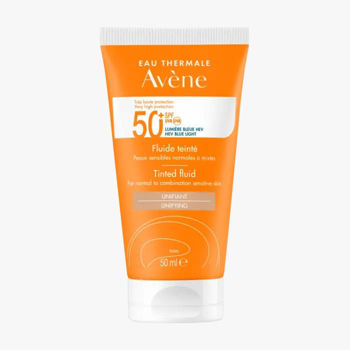 Avene Protector Solar Fluido Con Color Unificante Muy Ligero