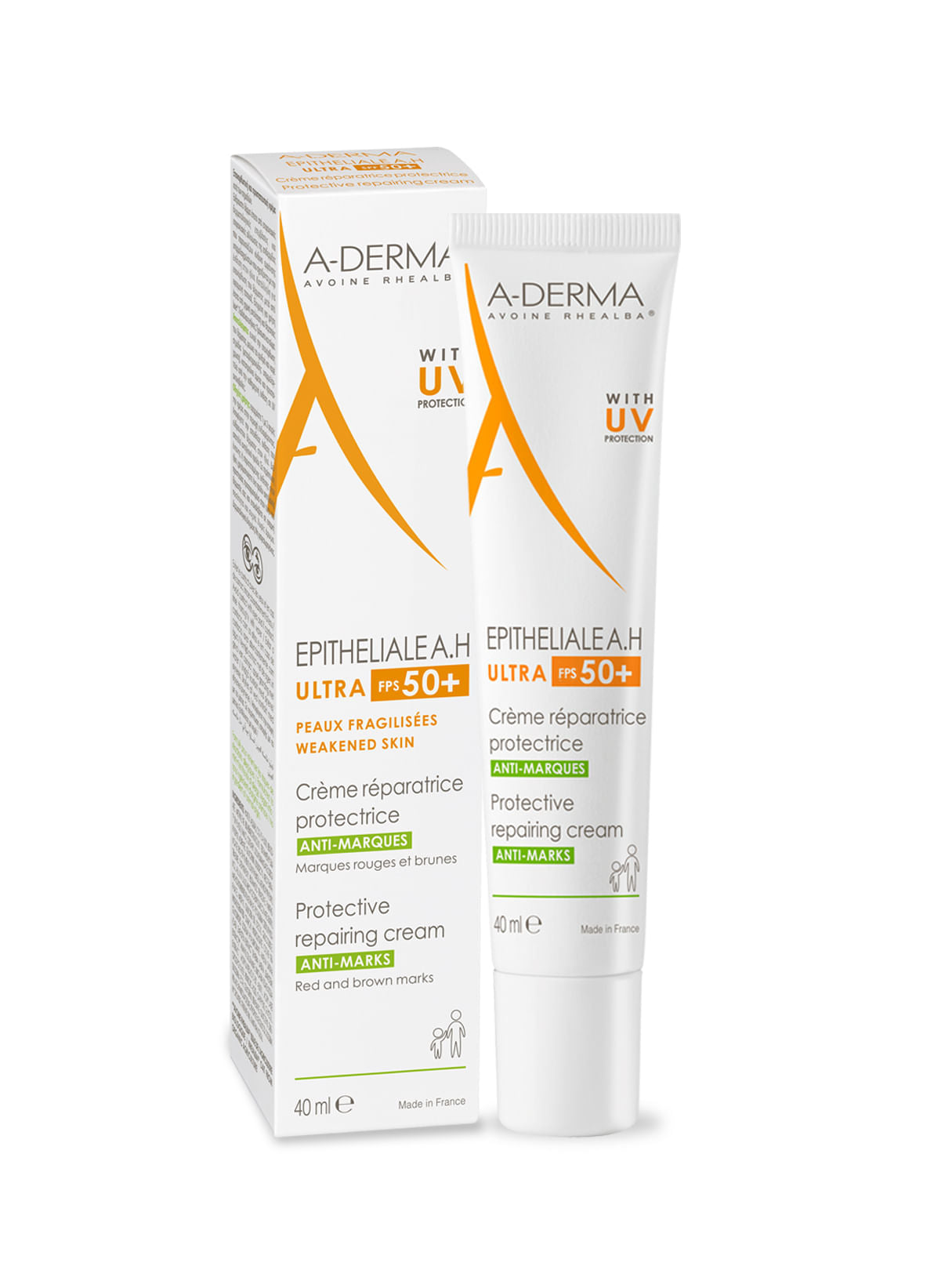 A-Derma Epitheliale A.H Ultra Fps50 Crema Reparadora 40Ml