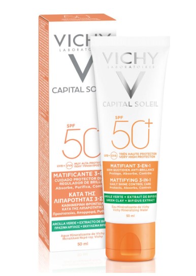 Vichy Capital Soleil Matificante 3 En 1 Fps50 50Ml