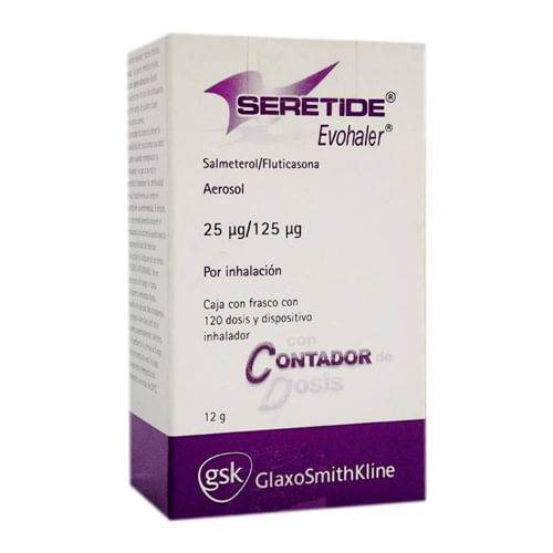 Seretide Evohaler Aerosol 25Mcg/125Mcg 120D (Salmeterol/Fluticasona) - WeCare Pharma