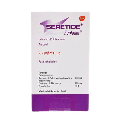 Seretide Evohaler Aerosol 25Mcg/250Mcg 120D (Salmeterol/Fluticasona) - WeCare Pharma
