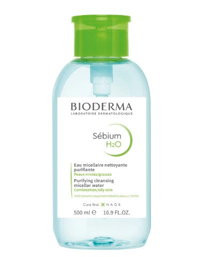 Bioderma Sebium H2O Agua Micelar Bomba 500Ml