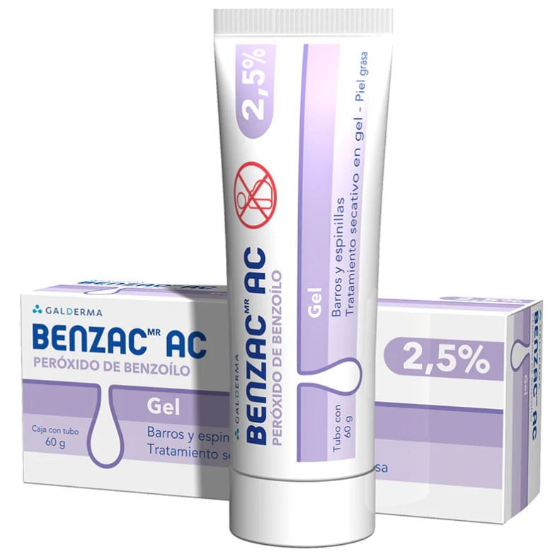 Benzac Ac Gel 2.5% 60G (Peroxido De Benzoilo)