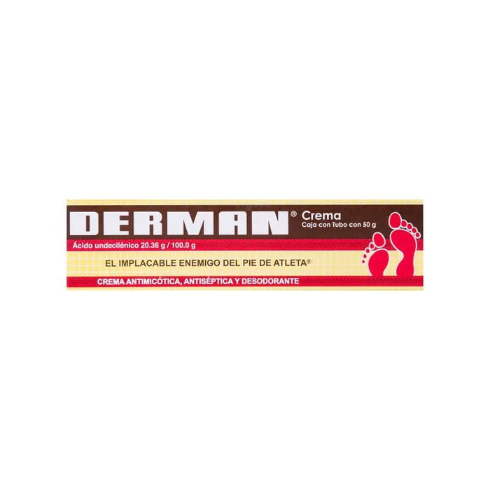 Derman Crema 20.36G/100G 50Gr (Undecilenato De Zinc)