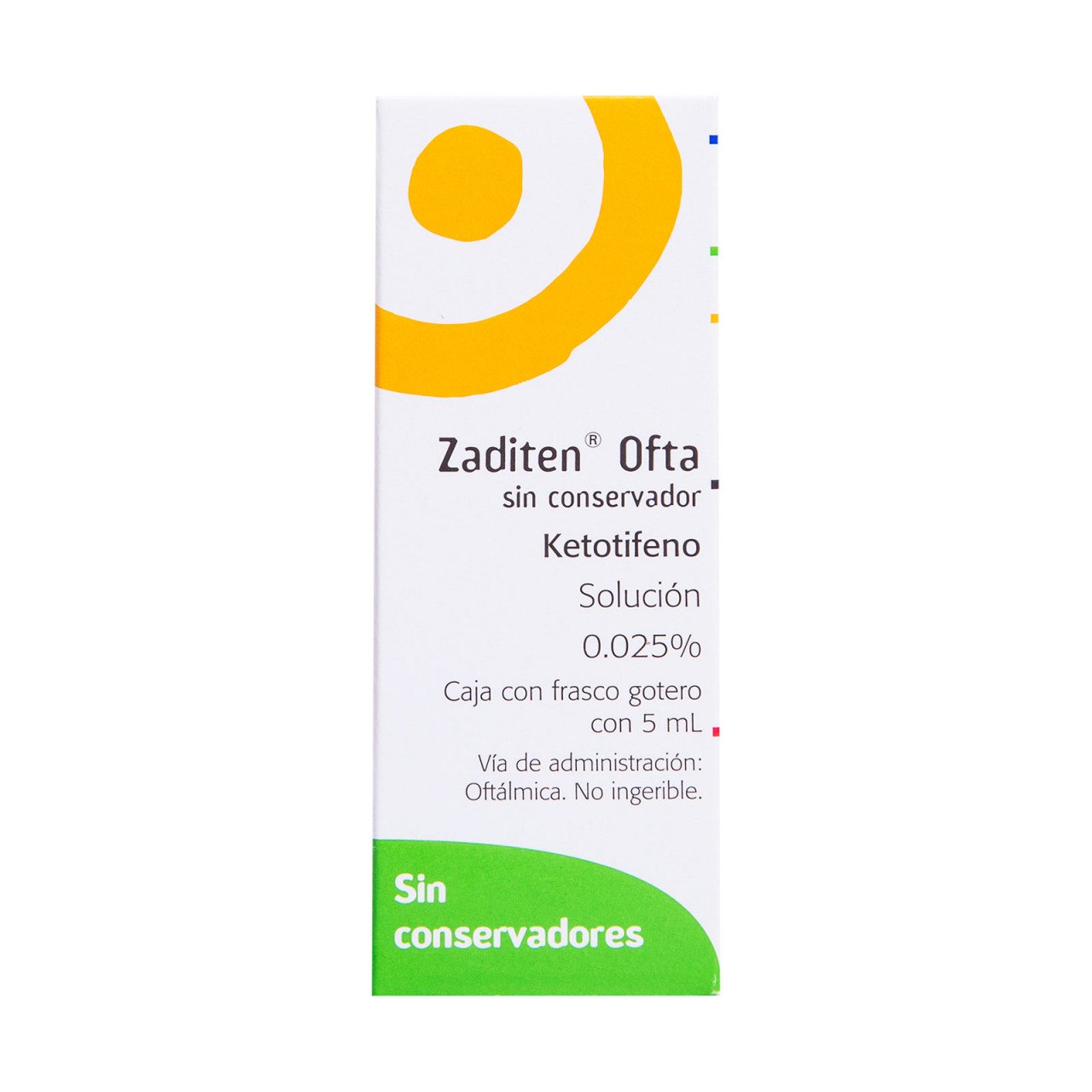 Zaditen Ofta Gotas 0.025% 5Ml (Ketotifeno)