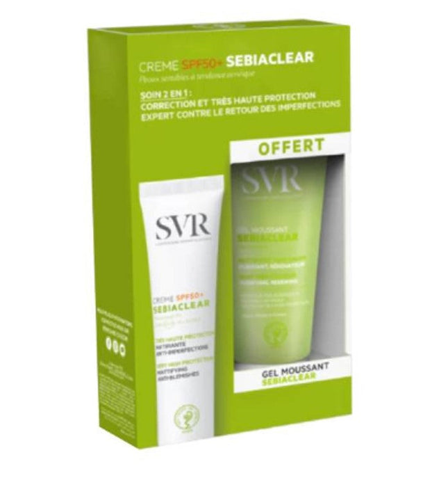 Svr Set Sebiaclear Creme Fps50 Regalo Mini Gel Moussant 55Ml