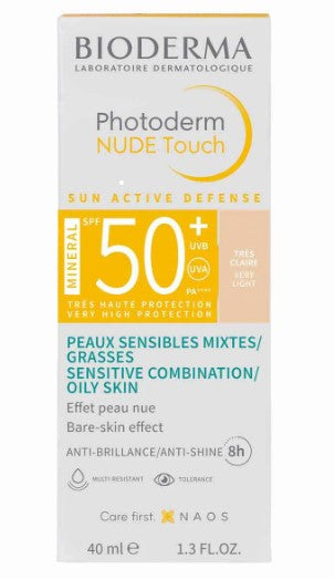 Bioderma Photoderm Nude Tono Muy Claro Fps50 40Ml