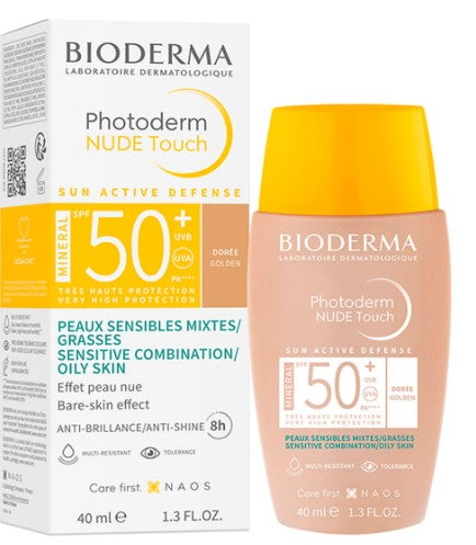 Bioderma Photoderm Nude Touch Tono Dorado Fps50 40Ml