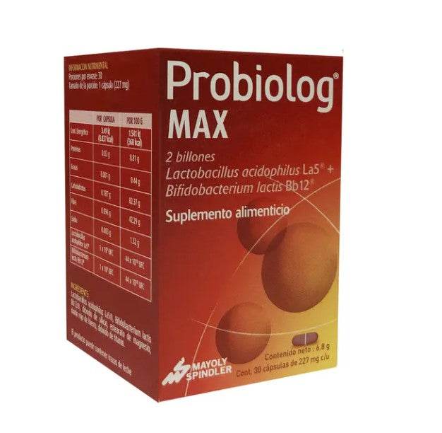 Probiolog Max 227Mg Con 30 Capsulas (Lactobacillus Bifidobacterium)