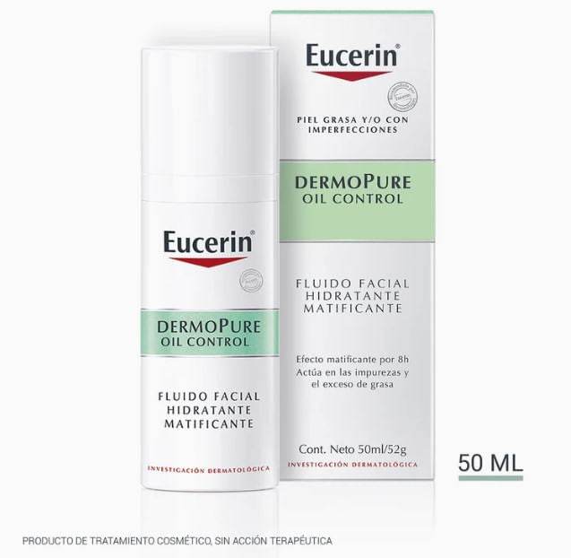 Eucerin Fluido Dermo Pure Oil Mat Control 50Ml - WeCare Pharma