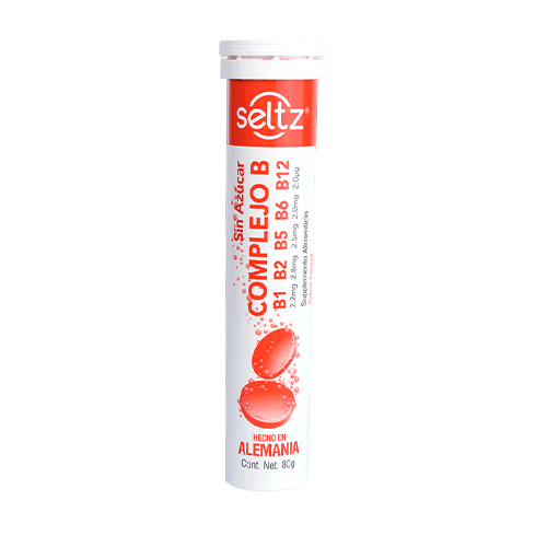 Seltz Complejo B Efervecente V Cereza 4G Con 20 Tabletas (B1/B2/B3/B5/B6/B12) - WeCare Pharma