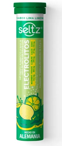 Electrolitos Efervecente V 6.2G Con 13 Lima-Limon Seltz Tabletas