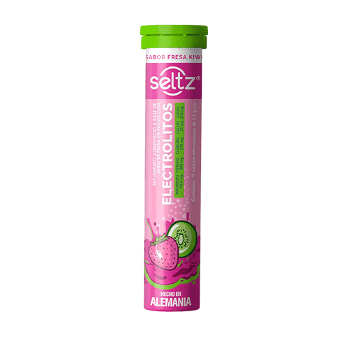 Electrolitos Efervecente V 6.2G Con 13 Fresa-Kiwi Seltz Tabletas - WeCare Pharma