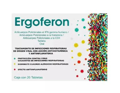 Ergoferon Con 20 Tabletas (Anticuerpos Policlonales)