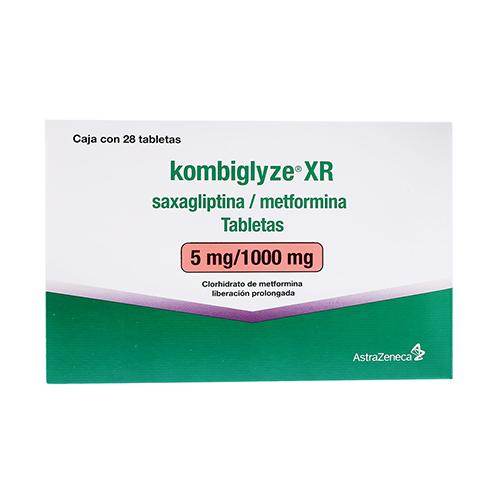 Kombiglyze Xr 5Mg/1000Mg Con 28 Tabletas (Saxagliptina/Metformina) - WeCare Pharma