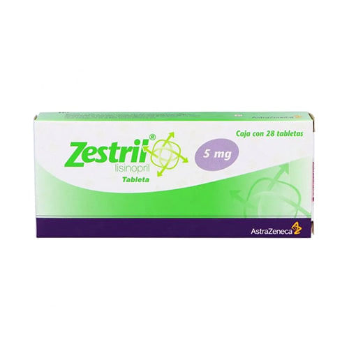 Zestril 5Mg Con 28 Tabletas (Lisinopril)