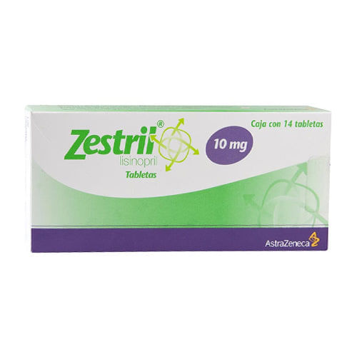 Zestril 10Mg Con 14 Tabletas (Lisinopril)