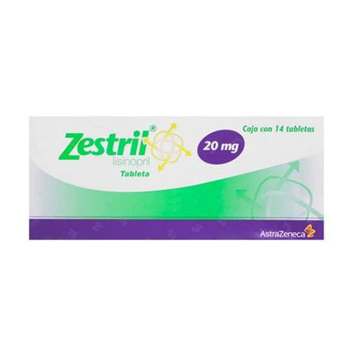 Zestril 20Mg Con 14 Tabletas (Lisinopril)