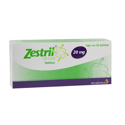 Zestril 20Mg Con 28 Tabletas (Lisinopril)