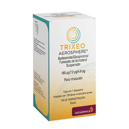 Trixeo Suspensión 160Mcg/7.2Mcg/4.8Mcg 120D (Budesonida/Glicopirronio/Formoterol) - WeCare Pharma