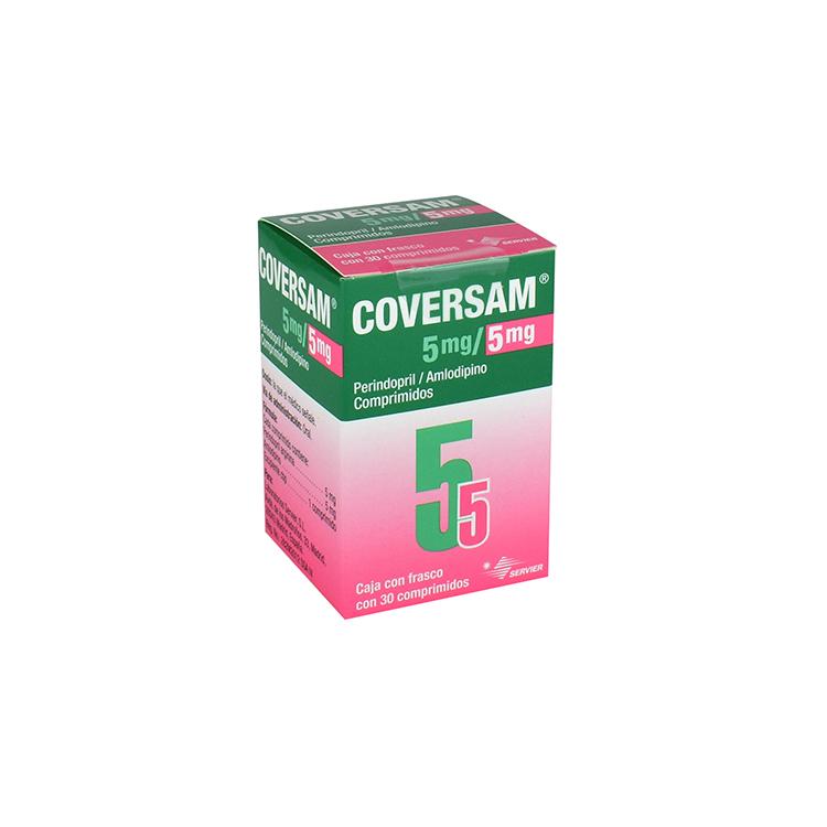 Coversam 5Mg/5Mg Con 30 Comprimidos (Perindopril/Amlodipino)