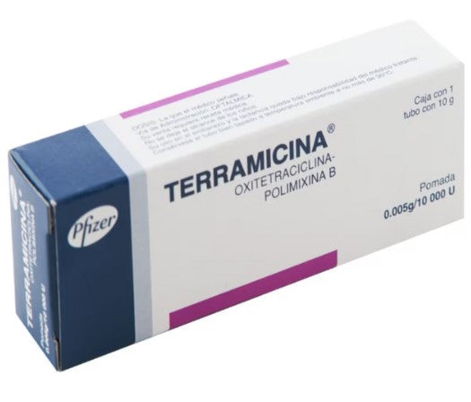 Terramicina Oft Ung 0.005G/10000 Unid 10G (Oxitetraciclina/Polimixina)