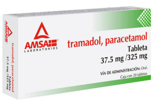 Tramadol/Paracetamol 37.5/325Mg Con 20 Amsa Tabletas