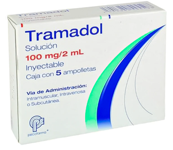 Tramadol 100Mg/2Ml Con 5 Psicofarma Ampulas