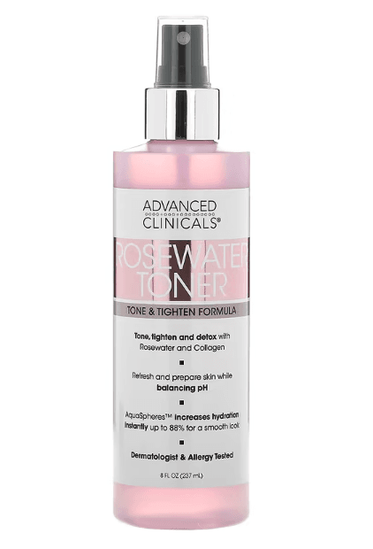 Advanced Clinicals Tónico De Agua De Rosas 237Ml - WeCare Pharma