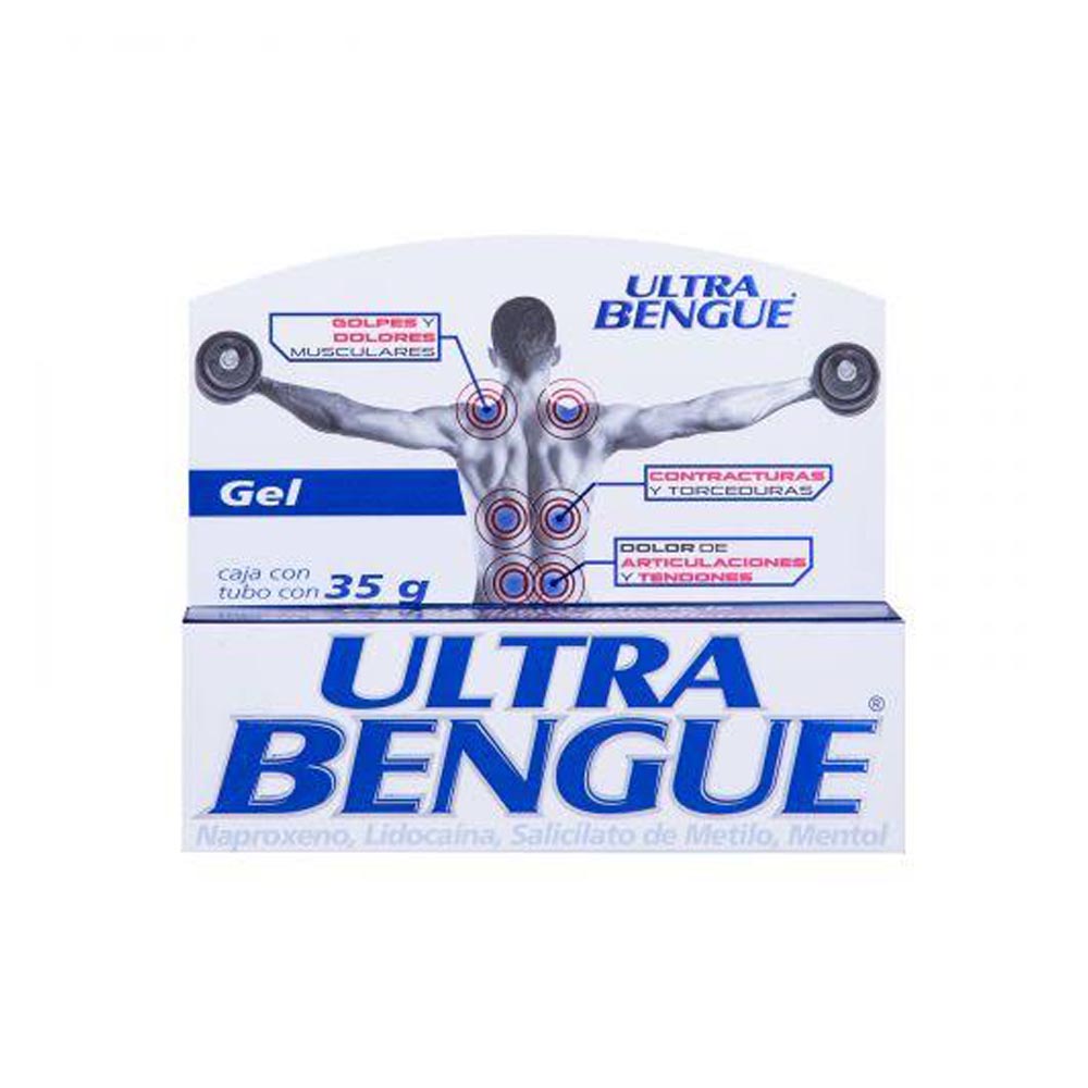 Ultra Bengue Azul Gel 35G (Naproxeno/Lidocaina/Salicilato De Metilo/Mentol)