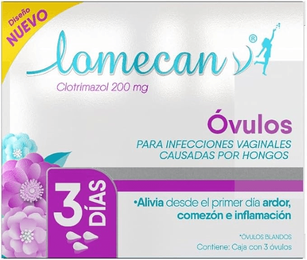 Lomecan Ovulos 200Mg Con 3 (Clotrimazol)