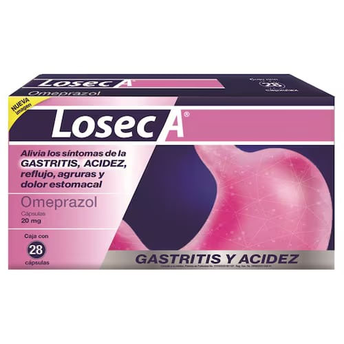 Losec A-20 20Mg Con 28 Capsulas (Omeprazol)