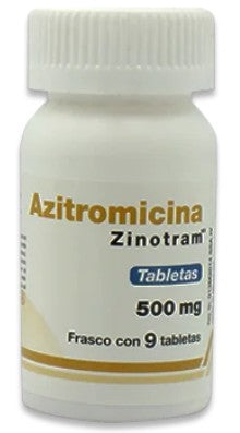 Zinotram 500Mg Con 9 Tabletas (Azitromicina)