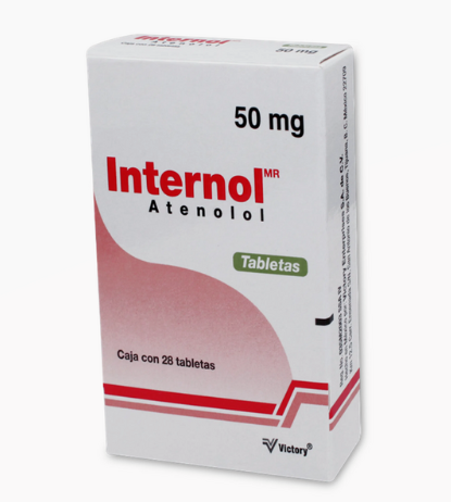 Internol 50Mg Con 28 Tabletas (Atenolol)