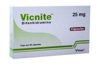 Vicnite 25Mg Con 20 Capsulas (Difenhidramina) - WeCare Pharma