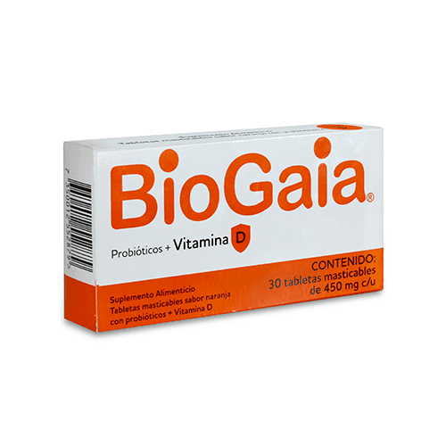 Biogaia + Vit D Mast Naranja Tabletas Mast 450Mg Con 30 - WeCare Pharma
