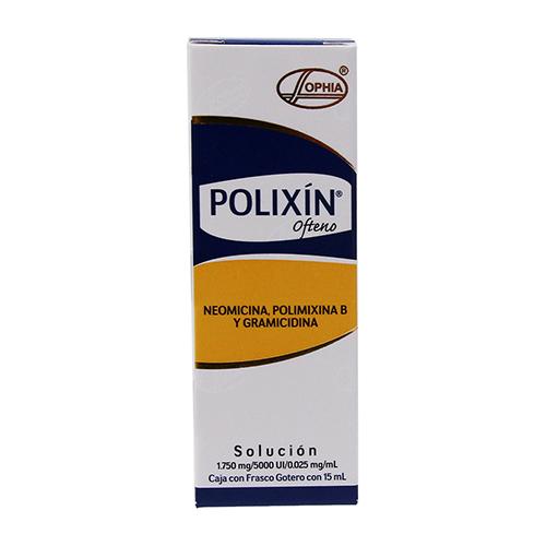 Polixin Ofteno Gotas 1.750Mg/5000Unid/0.025Mg 15Ml (Neomicina/Polimixina B/Gramicida)