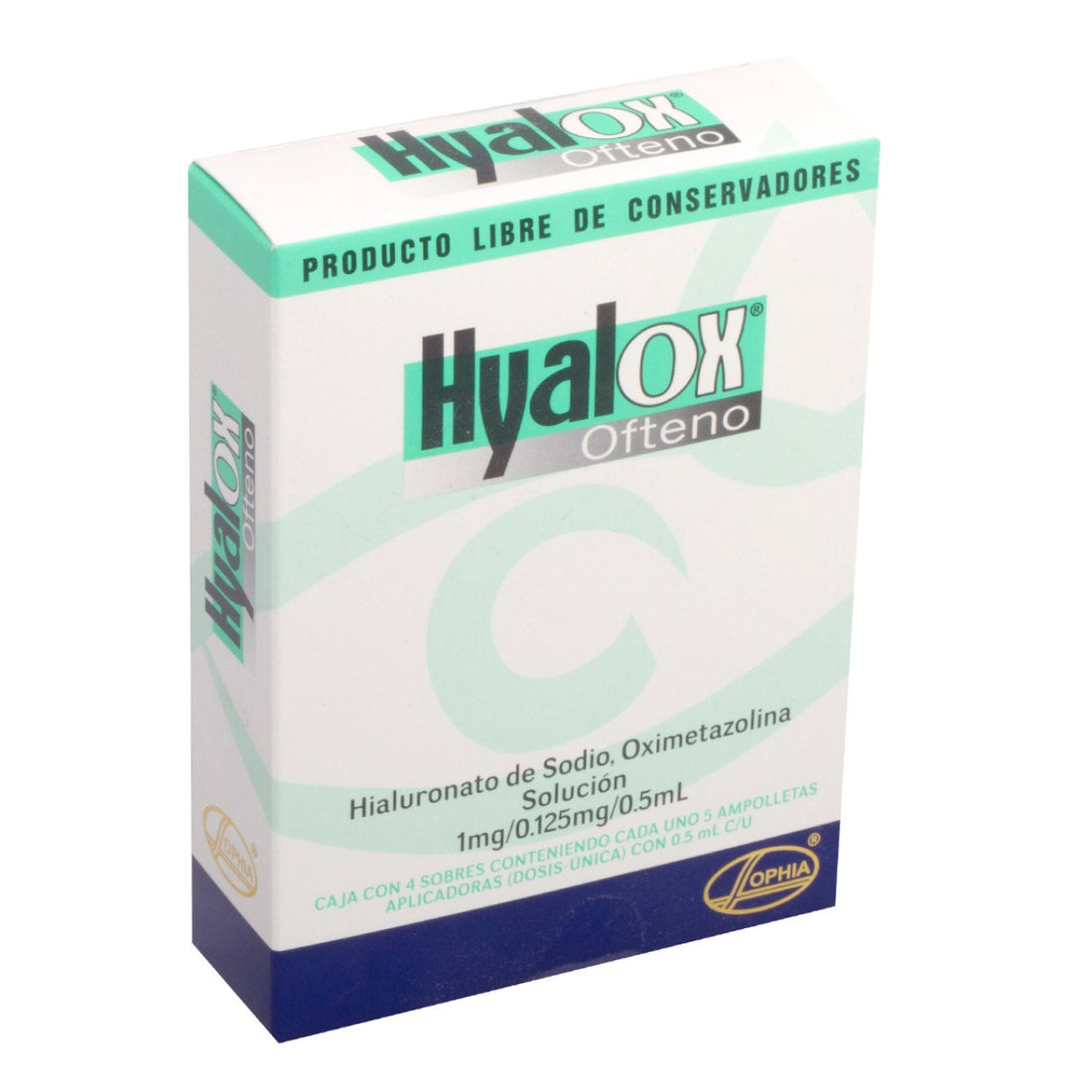 Hyalox Ofteno Gotas 1Mg/0.125Mg/0.5Ml Con 20 (Hialunorato De Sodio/Oximetazolina)