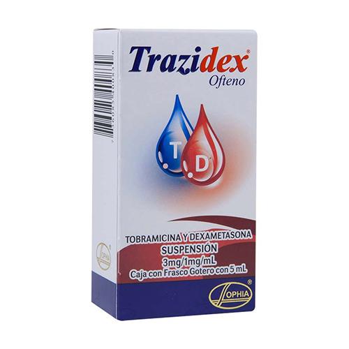 Trazidex Ofteno Gotas 3Mg/1Mg 5Ml (Tobramicina/Dexametasona)